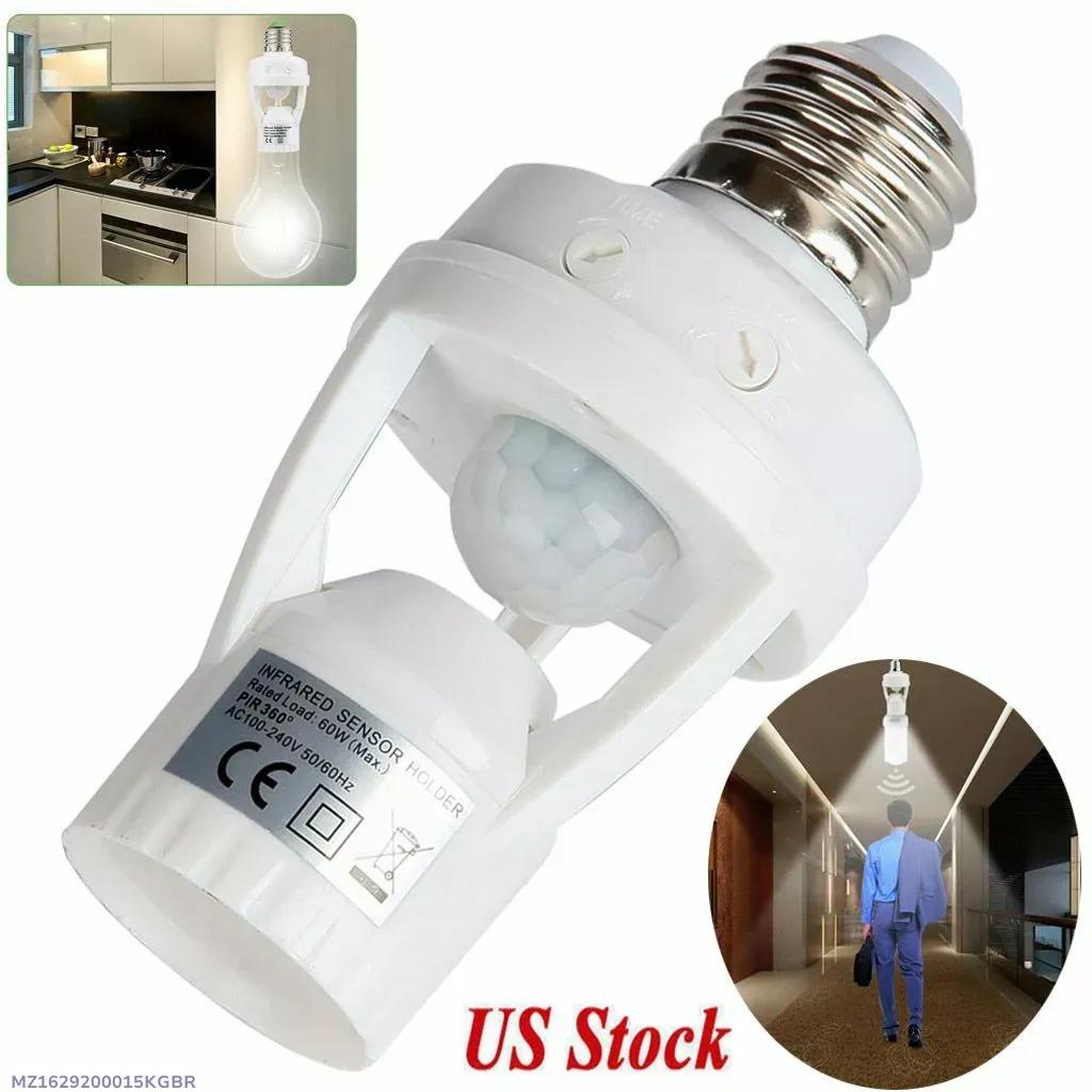 Infrared Motion Sensor Bulb Light E27 White