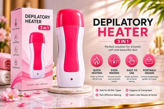 Depilatory wax heater
